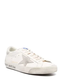 Golden Goose Super-Star Uomo Scarpa Bianco-Grigio
