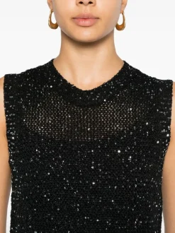 Golden Goose Top Nero Donna