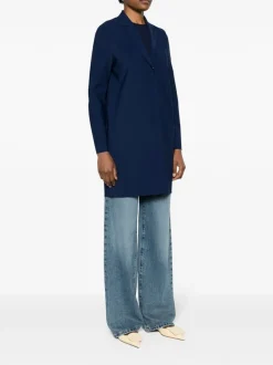 Harris Wharf London Cappotto Nero Donna Monopetto