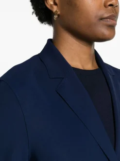 Harris Wharf London Cappotto Nero Donna Monopetto