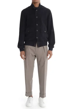 John Peter Giubbotto Pelle Scamosciata Uomo Riverside