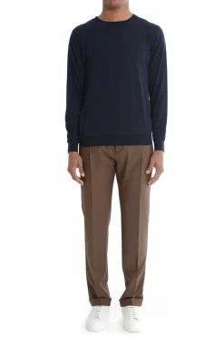 Kangra Maglia Blu Uomo Girocollo Maniche Lunghe