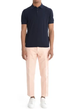 Kangra Maglia Polo Blu Uomo in Filo