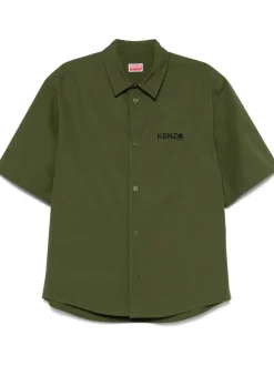 Kenzo Camicia Verde Uomo