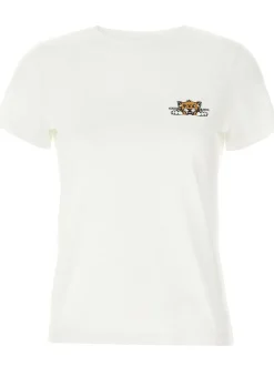 Kenzo Donna T-shirt Bianco Happy Tiger