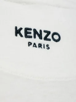 Kenzo Donna T-shirt Bianco Tasca Applicata