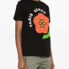 Kenzo Donna T-shirt Nero Fiore Boke