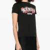 Kenzo Donna T-shirt Nero Logo Floreale