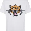 Kenzo Uomo T-shirt Bianco Happy Tiger