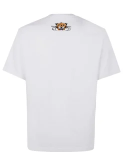 Kenzo Uomo T-shirt Bianco Happy Tiger