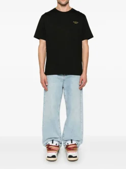 Kenzo Uomo T-shirt Nero Ricamo Serpente