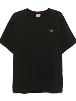 Kenzo Uomo T-shirt Nero Ricamo Serpente