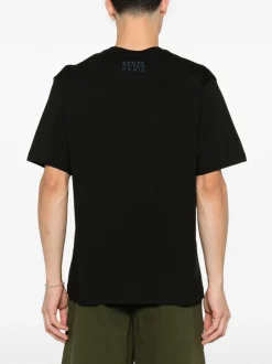 Kenzo Uomo T-shirt Nero Tiger Crest
