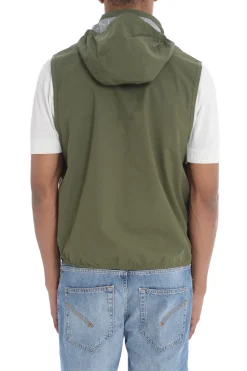 K-way Gilet Verde Cipresso Uomo Valen Stretch Dot