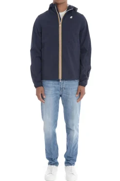 K-way Giubbotto Blu Uomo Jack Stretch Nylon Jersey