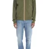 K-way Giubbotto Verde Cipresso Uomo Amaury Stretch Nylon Jersey