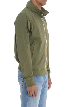 K-way Giubbotto Verde Cipresso Uomo Amaury Stretch Nylon Jersey
