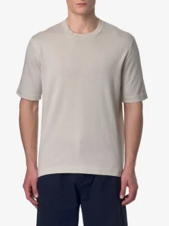 K-way Uomo T-shirt Beige Combe