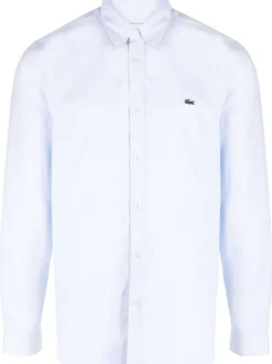 Lacoste Camicia Azzurro Uomo