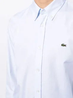Lacoste Camicia Azzurro Uomo