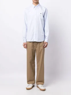 Lacoste Camicia Azzurro Uomo