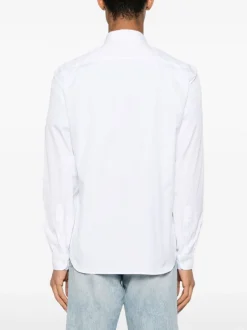 Lacoste Camicia Bianco Uomo