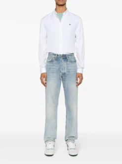 Lacoste Camicia Bianco Uomo