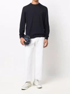 Lacoste Maglia Blu Uomo Ricamo Coccodrillo