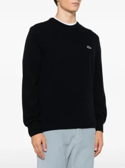 Lacoste Maglia Blu Uomo Ricamo Coccodrillo