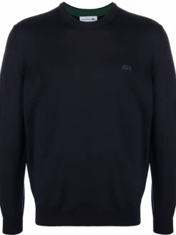 Lacoste Maglia Blu Uomo Ricamo Coccodrillo