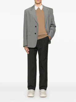 Lacoste Maglia Marrone Uomo Ricamo Coccodrillo