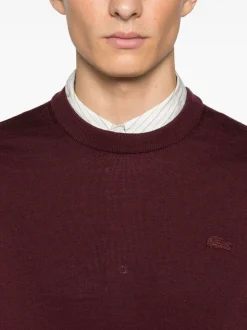 Lacoste Maglia Viola Uomo Ricamo Coccodrillo