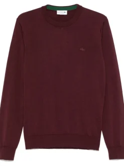 Lacoste Maglia Viola Uomo Ricamo Coccodrillo