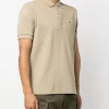 Lacoste Polo Beige Uomo Verde Cotone con logo ricamato