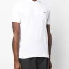 Lacoste Polo Bianco Uomo Verde con logo ricamato
