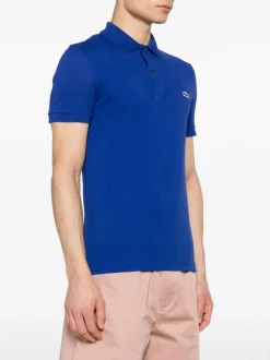 Lacoste Polo Blu Uomo Ricamo Coccodrillo Verde