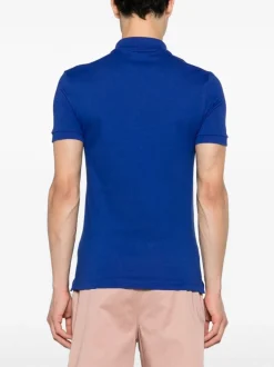 Lacoste Polo Blu Uomo Ricamo Coccodrillo Verde