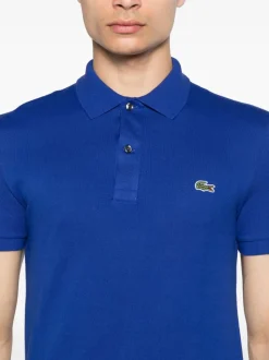 Lacoste Polo Blu Uomo Ricamo Coccodrillo Verde