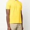 Lacoste Polo Giallo Uomo Giallo con logo ricamato