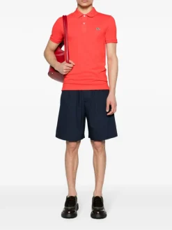 Lacoste Polo Rosso Uomo Ricamo Coccodrillo Verde