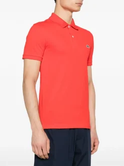 Lacoste Polo Rosso Uomo Ricamo Coccodrillo Verde