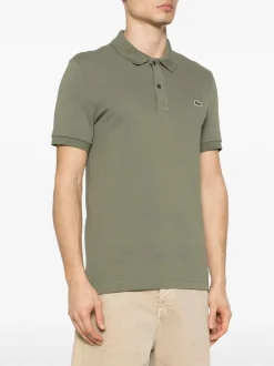 Lacoste Polo Verde Uomo colletto classico