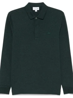 Lacoste Polo Verde Uomo Maniche Lunghe