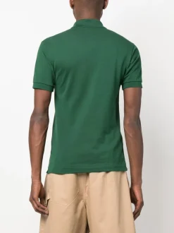 Lacoste Polo Verde Uomo Verde Cotone con logo ricamato