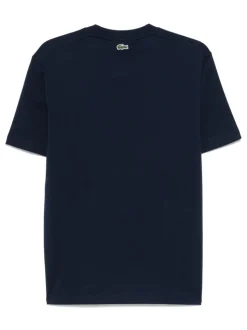Lacoste T-shirt Blu Uomo Stampa Logo