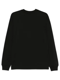 Lacoste T-shirt Nero Uomo Maniche Lunghe Ricamo Coccodrillo