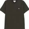Lacoste T-shirt Verde Uomo Ricamo Coccodrillo