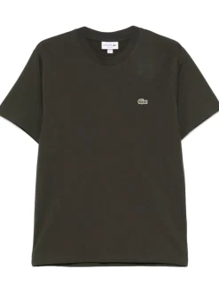 Lacoste T-shirt Verde Uomo Ricamo Coccodrillo