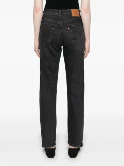 Levi's Jeans Nero Donna 501 Crop