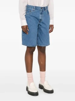 Levi's Jort Baggy Dad Donna Short Blu